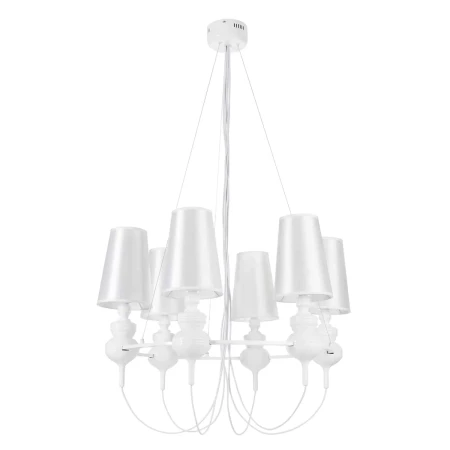 Lampa wisząca QUEEN-6 biała - ST-7105-6S white - Step Into Design